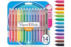Paper Mate InkJoy bolígrafo de gel | punta media (0,7mm) | colores variados | paquete de 14