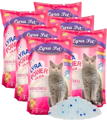Calitti - Silikat Katzenstreu | Premium Crystals Silikatstreu |  Antibakteriell Katzensand | 4-er Set 4 x 3,8 L = 15 L : Amazon.de: Haustier
