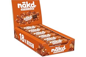 Nākd. Noix de Pécan | Raw Barres de Fruits et Noix | 100% D'ingrédients Naturels | Sans Sucre Ajoutés | Vegan | 18 x 35g | 630g