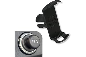 3D M Zigarettenanzünder Halterung passend für OOONO CO-Driver NO2 KFZ 12V Steckdose Armaturenbrett Mittelkonsole Blitzerwarner Zubehör