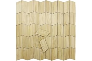 Cayway 50 sztuk miniaturowych akcesoriów do domku dla lalek, miniaturowe podłogi, miniaturowe podłogi, podłoga do domku dla lalek, akcesoria do domku dla lalek, równoległobok