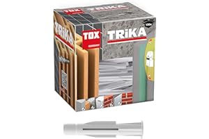 TOX 011100051 - Caja de 100 tacos universales TRIKA, 6 x 36 mm