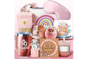 WULAIHO 30th Birthday Gifts for Women, Happy Birthday Pamper Set Present Basket, Unique Hamper Gift Ideas for Her, Best Friends, Sisters, Daughter, Niece, Granddaughter