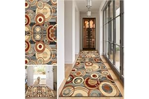 LZREXNVOFXG Alfombra de Pasillo Larga 90 x 300 cm Alfombra Cocina Lavable Antideslizante Alfombras de área Felpudo Entrada Absorbente Alfombra Corredor Pasillo para Entrada Puerta Lavanderia Salón Dormitorio