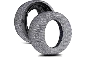 SODOROUS Cuscinetti auricolari di ricambio per cuffie wireless PS5 per Sony Playstation 5 Pulse 3D PS5, cuscinetti per cuffie, parti di riparazione (flanella grigia)