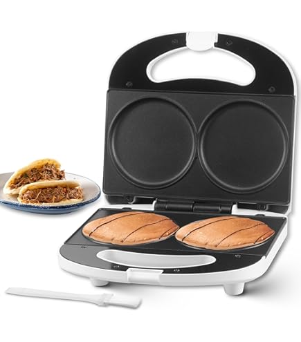 Giles & Posner Dubbele Mini Wafelmaker - Antiaanbakplaten