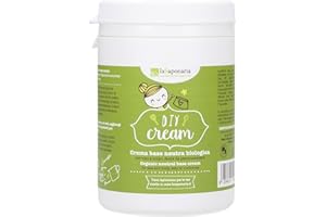 LA SAPONARIA Crema fai da te, base organica per creme, viso, corpo e capelli personalizzati, con aloe e olio di argan, per tutti i tipi di pelle, vegana e CCPB, 250 ml