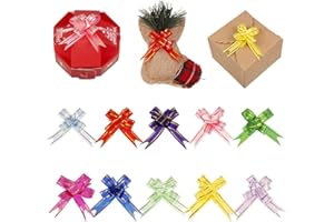 Popuppe 100 Pcs Pull Bows,Decorative Ribbon Bows for Wedding Birthday Valentine's Present