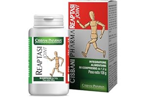 CISBANI PHARMA Reaptasi Joint Integratore Articolazioni e Cartilagine con Artiglio del Diavolo Forte, Boswellia, Vitamina C, Glucosamina, MSM e Condroitina - 90 Compresse