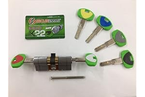 OEM SYSTEMS CILINDRO SECUREMME DI SICUREZZA evoK22 CCS mm. 31-51 profilo europeo il cilindro funziona anche con le chiavi inserite su ambo i lati