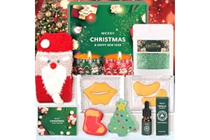 BAICAI Pamper Gifts for Women Birthday, Unique Pamper Hampers for Women Care Package for Her, Mum Relaxation Bath Gifts Set Get Well Soon Gifts Christmas Xmas Gifts Ideas (Merry Christmas(Green))