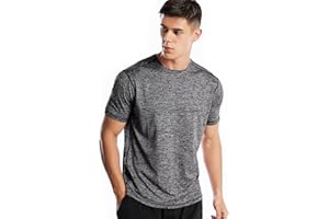 ZENGJO Sports T Shirt Men, Quick Dry Gym T Shirts Mens Running Top Short Sleeve
