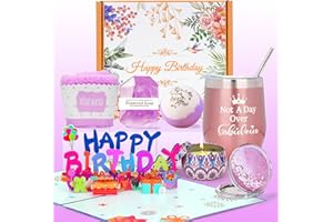 HOMKULA Birthday Gifts for Women - 9PCS Relaxing Spa Gift Basket Set, 30th Birthday Gifts for Her,Gifts for Friends Female,Womens Birthday Gifts,Thank You Gifts for Women