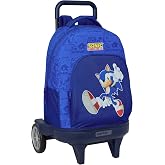 SONIC &ndash; Large Backpack with Wheels, Compact Evolution, Removable, Ideal for Children of Different Ages, Comfortable and Versa