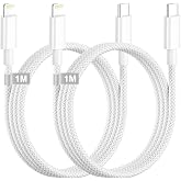USB C Lightning Cable 1M 2Pack, [MFi Certified] iPhone Cable Fast Charging | iPhone Charger Cable USB C to Lightning Cable Ty