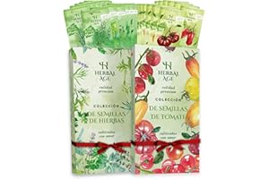 HERBAL AGE 26 Variedades De Jardín Plantas, 9,200 Semillas Para Huerto Cultivar De Hierbas Aromáticas y Tomates: Rúcula, San Marzano, Perejil – Jardinería En Casa Interior y Exterior, Regalos Para Hombre y Mujer