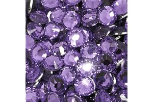 Little Snow Direct® Pack of 1000 Resin Crystal Flat Back Rhinestones Diamante Gems Nail Art & Crafts (Grape, 2mm)