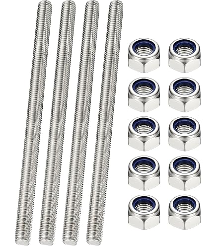 QUARKZMAN 3er Set Vollgewindespindeln M10 X 180 Mm – 304 Edelstahl, Rechtsgewinde, Steigung 1,5 Mm