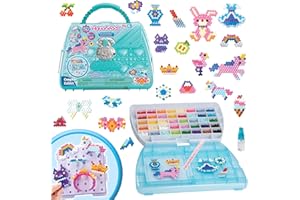 Aquabeads - La mallette d'artiste - Kit de loisirs créatifs - Activité manuelle enfants en toute autonomie - Coffret de perles qui collent avec de l'eau - Jouet enfant 4 ans et + - 31914
