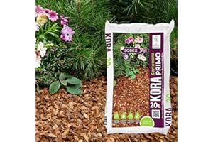 SOBEX Wooden Bark Mulch for Garden Decorative Chippings 10-20mm Bag 20l Landscaping