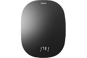 ZWILLING ENFINIGY Digitale Küchenwaage, Haushaltswaage mit LCD-Display, Aufladung per USB, bis 10 kg, Tara-Funktion, Schwarz