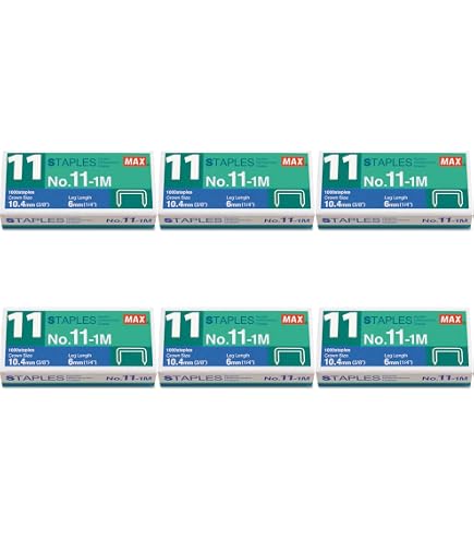 Office 4 All Agrafes N°11-1M - Lot De 6 Paquets Pour Agrafeuses Vaimo