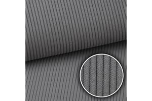 Heko Panels Tissus Au Metre Pour Couture Ameublement Fauteuil Meubles Canapés Chaises Coussins Gris Cendré 100 X 142 cm Ontario