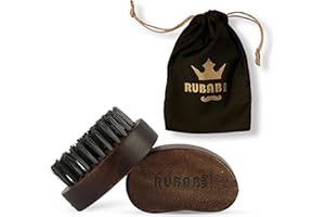 RUBAB MEN Travel Friendly Nylon Bristle Beard Brush for Men | Tame your Beard like a King!