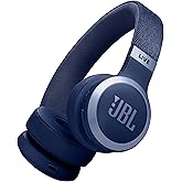 JBL Live 670NC Wireless On-Ear Headphones with Noise Cancelling Technology and up to 65 hours Battery Life, in Blue