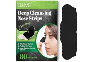 BIEYOC Puntos negros tiras,80 unidades, tiras puntos negros nariz, eliminación de puntos negros, tiras de poros de nariz