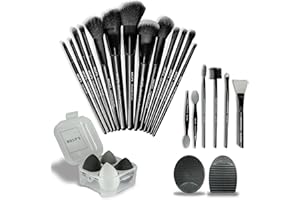 MKUP'S Make-up Pinsel Set Schmink Ei Schwamm Reiniger Gesicht Peeling Hyaluron Lippen Massage Mascara Eyeliner Lidschatten Maske Mitesser BeautySet