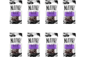 NAW | Buffalo Jerky | 800g | 8 Packs of 100g | Premium Dog Treats | Helps Support Healthy Dental Hygiene | 100% Buffalo | A Leaner Source Of Protein