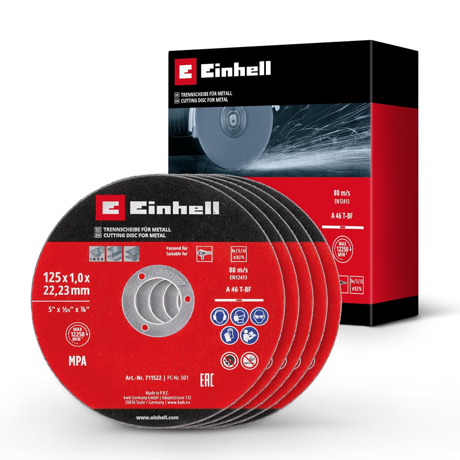 Einhell 5'li 125mm Metal Kesme Diski