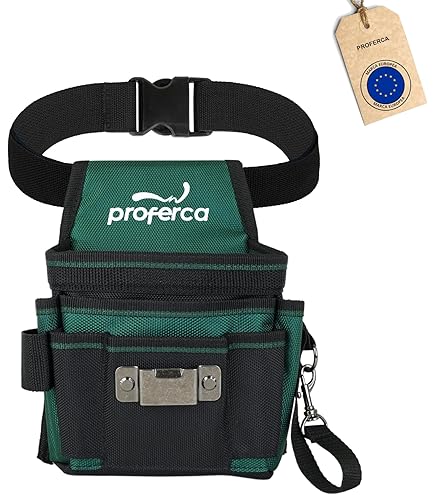 Kleemeiero Werkzeuggürtel Mit Magneten - 13 Taschen, Verstellbar