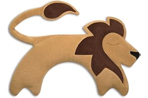 SACO TÉRMICO Leschi de semillas para microondas/para la tensión cervical/Animal: León Juri, beige