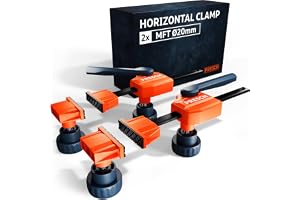 PRESCH Horisontalspännare MFT 2 st – Bänkklämma för Ø20mm hålmönster