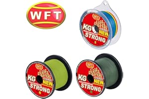 WFT KG Strong 600m 0,18mm 22kg, geflochtene Schnur, Meeresschnur, Angelschnur, Geflechtschnur