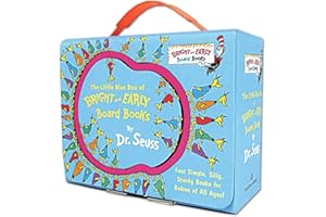 The Little Blue Boxed Set of 4 Bright and Early Board Books: Hop on Pop; Oh, the Thinks You Can Think!; Ten Apples Up On Top!; The Shape of Me and Other Stuff