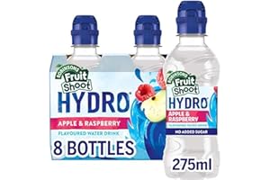 FRUIT SHOOT Hydro Apple & Raspberry Fruit Flavoured Water, 275ml (Pack of 8)