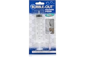 Axus Decor SY30 Bubble-Out Wallpaper Syringe for Injecting the Colour in the Bubble Wrap sheet with Colours Wallpaper Decoration - Ideal for your DIY Mixing Needs - Colourless (1-Piece)