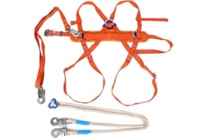 Ownant Auffanggurt 5-Punkt Fallschutz Absturzsicherung Auffanggerät Sicherheitsgurt mit Vollkörper Auffanggurt bis 300 kg