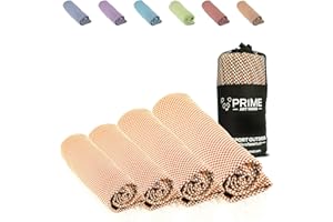 PRIME ART WOOD Bambus Handtuch - Ideal für Reisen, Strand, Sport & Camping - Schnelltrocknend, Ultraleicht & Extrem Saugfähig - Nachhaltiges Mikrofaser Handtuch