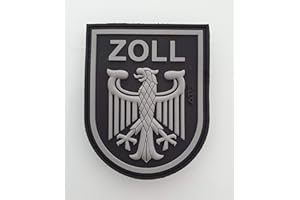 ATG KRIMINALTECHNIK GMBH ATG Ärmelabzeichen Zoll 3 D Rubber Patch (BlackOps)