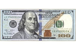 Ottomanson Kolekcja Siesta Chodnik dywanowy z wzorem banknotów 100 $, 57 x 135 cm, wielokolorowy