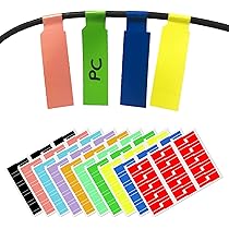100 fascette colorate in nylon con marcatori, etichette, cavi, autobloccanti, fascette per ufficio, in plastica, cinghie di fissaggio, rosso