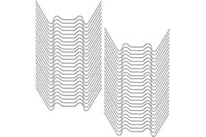 Voarge 50 Stück Gewächshaus Klammern, Hohlkammerplatte Befestigung Gewächshäuser Zubehör, Gewächshäuser Zubehör Rostfrei Hohlkammerplatte Befestigung