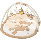 Fehn 3D activity blanket and play mat with 5 removable toys, 0+ years old, Rainbow