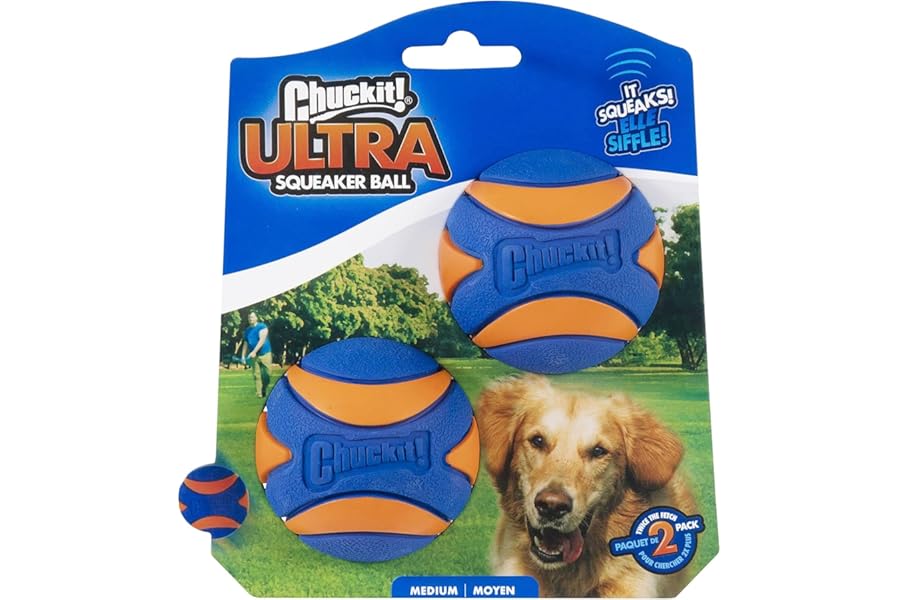 Chuckit - Ultra Squeaker Ball 2 Pack - 1 piece