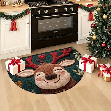 Highdi Tappeto Cucina Antiscivolo Lavabile,Decorazione Natalizia Tappeto Passatoia Cucina Tappeto Da Cucina Lungo Tappeti Runner Tappeto Corridoio Per - 2