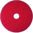 3M Red Buffer Pad 5100, 20" Floor Buffer, Machine Use (Case of 5)